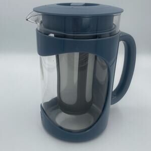 Primula Burke Deluxe Cold Brew Iced Coffee Maker Blue EUC 1.6Qt 6 Cups
